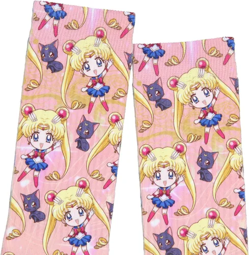 Vista 3 de Bioworld Sailor Moon Sublimated Crew Socks