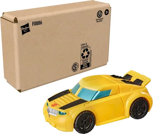 Vista 3 de Transformers Playskool Heroes Rescue Bots Academy Classic Team Bumblebee, figura de acción de robot de juguete convertible, a partir de 3 años