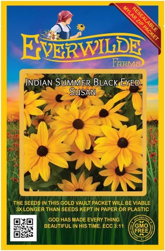 Vista 5 de everwilde explotaciones – Indian Summer black-eyed Susan Native Wildflower semillas – El oro Vault