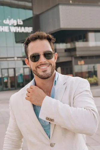 Vista 3 de SOJOS Gafas de sol cuadradas para hombres y mujeres, estilo clásico y retro