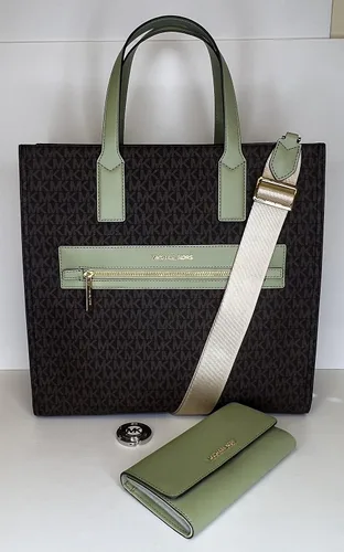 Vista 2 de Michael Kors MICHAEL Michael Kors Kenly - Bolso grande NS con gancho grande para cartera triple a juego