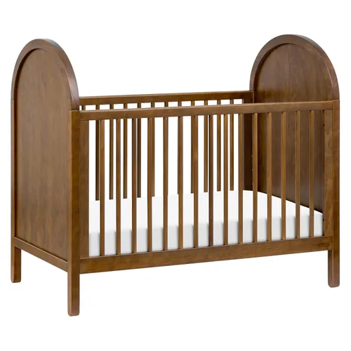 Vista 3 de Babyletto Bondi - Cuna convertible 3 en 1 con kit de conversión de cama para niños pequeños en nogal natural, certificado Greenguard Gold 2-Nogal
