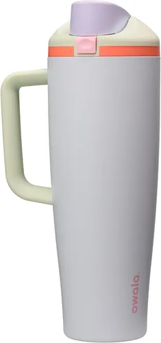 Vista 41 de Owala FreeSip - Botella de agua de acero inoxidable, 30 onzas, pastel de comida de ángel Angel Food Cake