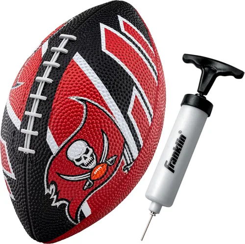 Vista 19 de Franklin Sports NFL Team Footballs - Rubber Youth Mini Balls for All Teams - Kids 8.5" Football + Air Pump Sets - Official NFL Licensed