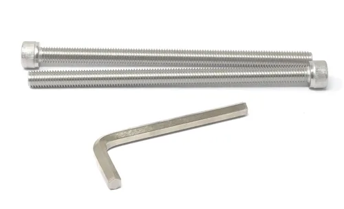Vista 242 de iexcell Kit de tornillos de cabeza hexagonal de acero inoxidable 304, 100 unidades M2 x 0.157 in, paso de rosca de 0.016 in