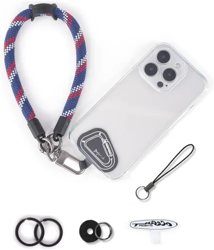 Vista 16 de Correa de Teléfono para Mano y Muñeca, Cordón de Teléfono con Parche ×2, Soporte para Funda de Teléfono Celular, Correa de Muñeca para Llaves, Negro