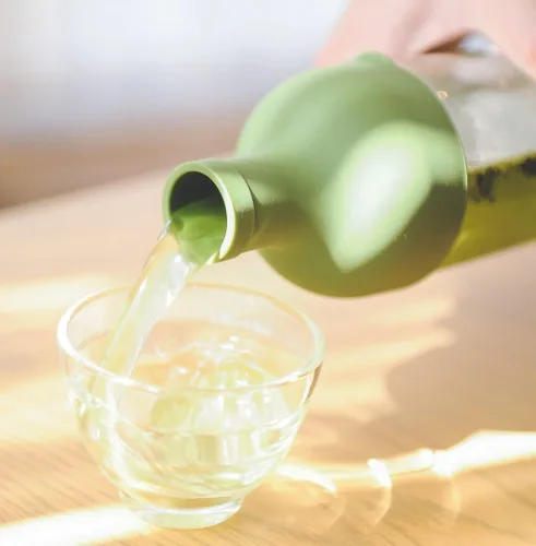 Vista 8 de Hario, filtro de té frío en botella, Olive Green