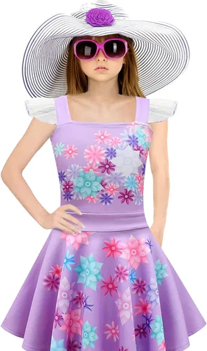Vista 2 de MirabelPepaDoloresLuisaIsabela - Disfraz de cosplay para niñas falda de princesa traje de cumpleaños