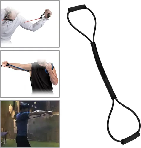 Vista 7 de Fancyes Bandas elásticas de resistencia para entrenamiento de agilidad de cuerda para boxeo de sombra