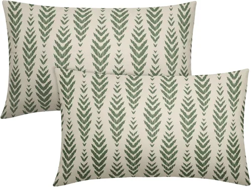 Vista 40 de Sweetshow - Juego de 2 fundas de almohada boho de 16x16 pulgadas, fundas de almohada étnicas bohemias negras con estampado geométrico de espiga