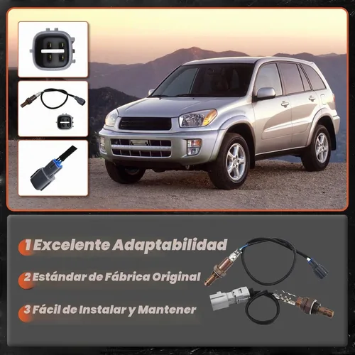 Vista 2 de labwork Nuevo sensor de oxígeno de relación de combustible de aire 2X arriba+aguas abajo para 2005-2010 Scion tC 2.4L