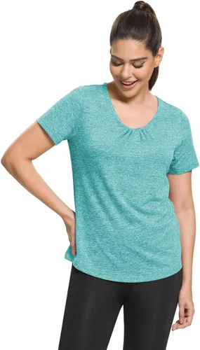 Vista 38 de MISS FORTUNE Active Wear Yoga Top Cool Dry Workout Shirt Ropa de ejercicio
