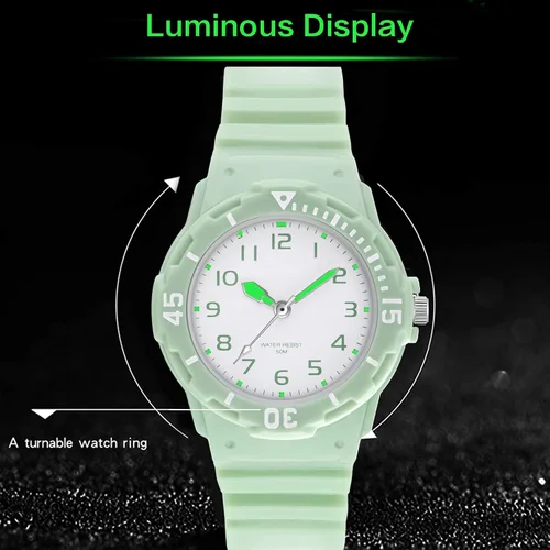 Vista 5 de Relojes de pulsera para mujer, reloj de enfermera para mujeres y niñas, diseño analógico de cuarzo minimalista, simple, deportivo, luminoso, reloj