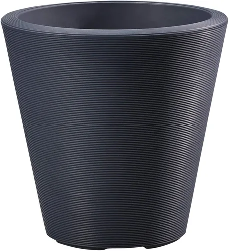 Vista 24 de Crescent Garden Madison Planter– Maceta resistente a la intemperie, doble pared para interiores y exteriores con orificio de drenaje, contenedor