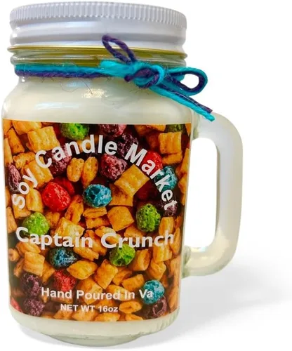 Vista 6 de Velas perfumadas de soja Velas hechas a mano y altamente aromáticas que queman hasta 85 horas en tarro de cristal, perfectas para decoración