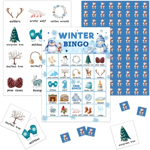 Vista 5 de Tarjetas de juego de bingo para baby shower, juego de bingo para 24 jugadores, actividades en interiores y exteriores, fiesta de baby shower