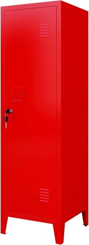 Vista 10 de MIOCASA Armario de metal con puerta, mesita de noche de metal para dormitorio, oficina, habitación de los niños (22.44 pulgadas de alto)