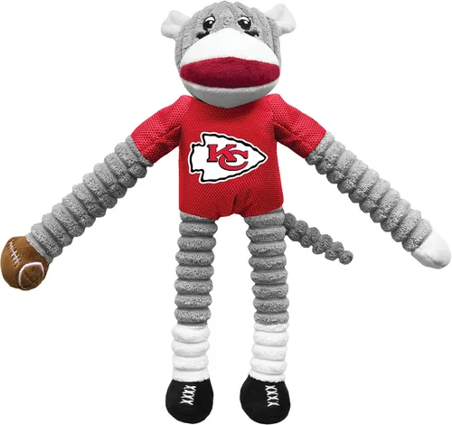 Vista 7 de Littlearth NFL Sock Monkey Pet Toy, Team Color, One