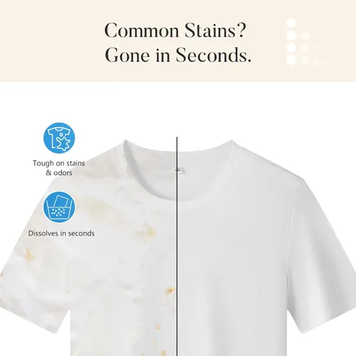 Vista 3 de Sábanas de detergente para ropa – Sábanas ecológicas para lavar la ropa, hipoalergénicas, libres y de aroma transparente, para hoteles, dormitorios