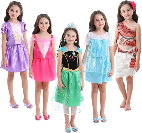 Vista 2 de VGOFUN Disfraz de princesa para niñas y niñas