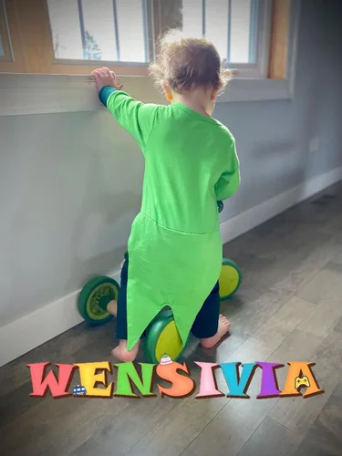 Vista 5 de WENSIVIA Disfraz de bebé niño mono para el día de San Patricio