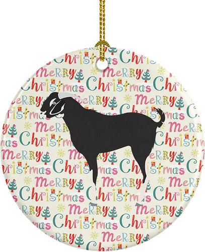 Vista 28 de Caroline's Treasures Adorno de cerámica de avestruz común para árbol de Navidad, decoración colgante para el hogar, Navidad, vacaciones, fiesta