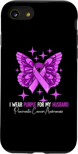 Vista 18 de I Wear Purple For My Husband Pancreatic Cancer Awareness Case for iPhone 16