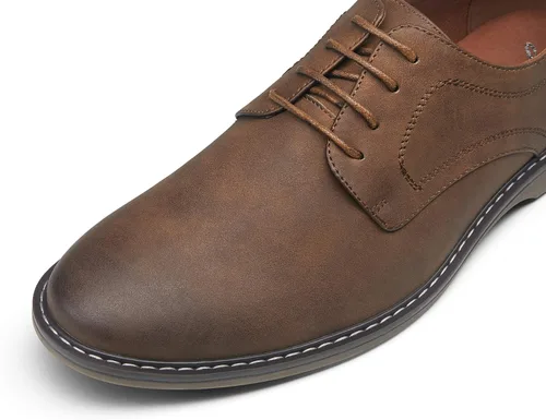 Vista 3 de Jousen Men's Dress Shoes Casual Business Dress Shoes for Men Suede Oxford Classic Formal Derby Shoes
