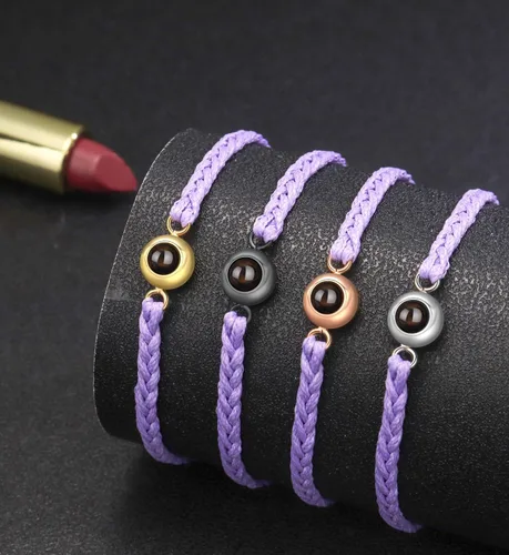 Vista 7 de Pulsera de fotos personalizada, pulsera con foto personalizada para mujeres y hombres, pulsera con imagen en el interior, regalos personalizados