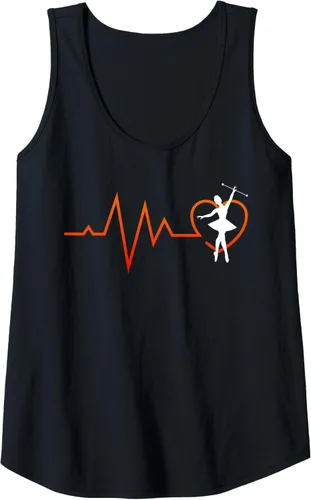 Vista 12 de Majorette Heartbeat - Camiseta sin mangas para gimnasia, Negro