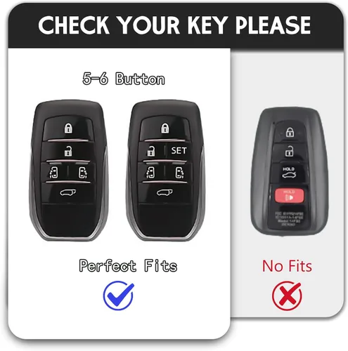 Vista 2 de Suave TPU coche Smart Cover Key Case se adapta a Toyota (negro)