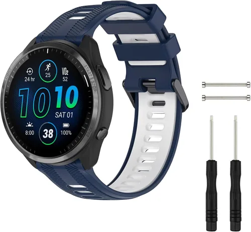 Vista 12 de Correa de reloj compatible con Garmin Forerunner 945/Forerunner 935, silicona suave deportiva Garmin 935/Fenix 5/Fenix 5 Plus, repuesto para Garmin