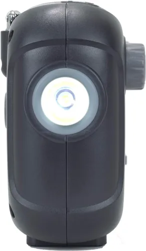 Vista 4 de Kaito Radio de emergencia KA580 Digital Solar Dynamo Crank Wind Up AM/FM y NOAA receptor de radio meteorológico con alerta en tiempo real, Negro
