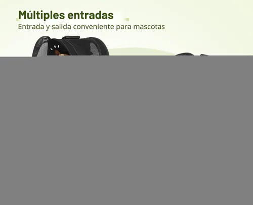 Vista 8 de Pecute - Mochila para mascotas, extensible con malla transpirable para perros pequeños, gatos, mochila para mascotas, para senderismo, viajes
