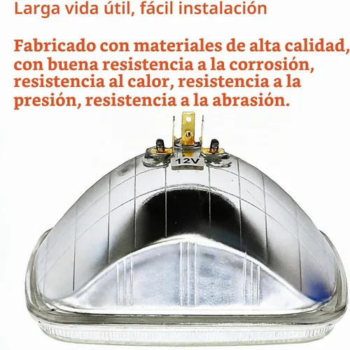 Vista 4 de Fokes H4656 Faro halógeno sellado de haz Super visión con luces altas y bajas （127mm cuadrados, 165mm）, #H4656