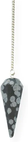 Vista 71 de WholesaleGemShop Péndulo facetado de cristal de piedras preciosas naturales