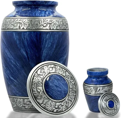 Vista 4 de Bold & Divine Urna para cenizas de mamá y papá, urna de cremación para cenizas de adultos, hombres y mujeres, urna decorativa funeraria para mujeres