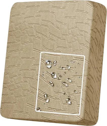 Vista 43 de MAXIJIN Fundas de cojín impermeables para sofá, funda de cojín individual de asiento de silla, fundas elásticas para sofá modular con parte inferior