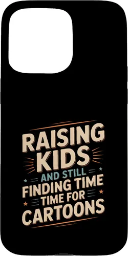 Vista 29 de Raising Kids and Still Finding Time Time for Cartoons Humor Case for iPhone XR