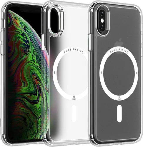 Vista 15 de ONES Funda delgada transparente para iPhone 8 Plus/7 Plus, PC + TPU híbrido, protección contra caídas de grado militar [antiamarillamiento], funda