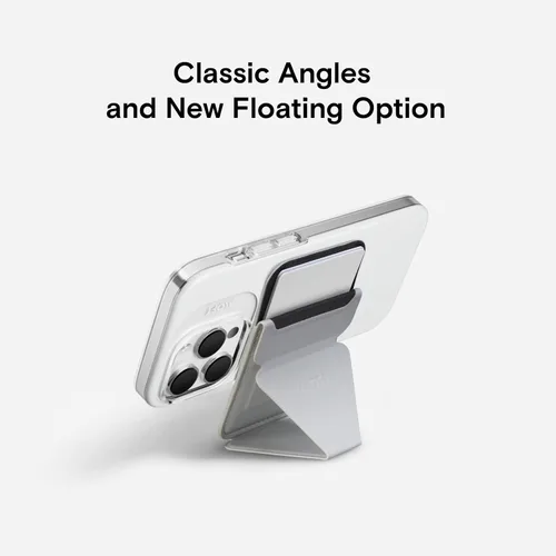 Vista 2 de MOFT MagSafe - Soporte para teléfono compatible con iPhone 16/15/14/13/12 Series Fuerte magnético, soporte para tarjetas de teléfono de cuero vegano