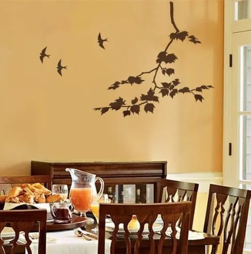 Vista 3 de Plantillas de pared Sycamore Branches 3 pc