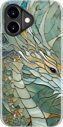 Vista 96 de LUHOURI Funda para iPhone 12 Mini, compatible con carga inalámbrica, doble capa, interior de silicona suave + carcasa exterior dura, bonito diseño
