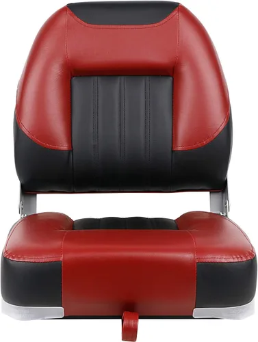 Vista 2 de XGEAR Asiento de barco de lujo con respaldo bajo/alto, asiento plegable para barco de pesca