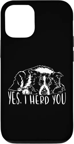 Vista 28 de Border Collie I Herd You Herd You Dog Funny Dog Saying Case for iPhone 17