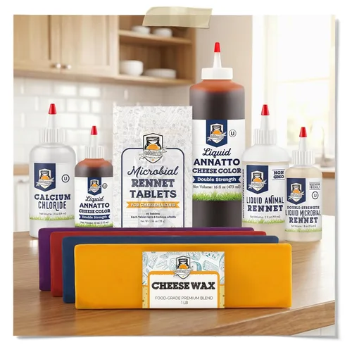 Vista 3 de Fermentaholics Ceras de queso prémium de grado alimenticio, 1 libra, cera para hacer queso duro y envejecido, protege y conserva tu queso