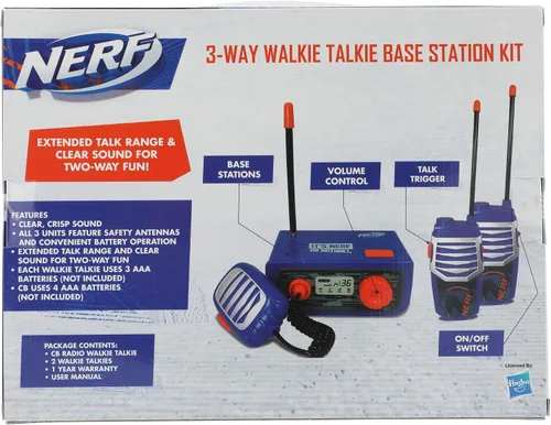 Vista 9 de Walkie Talkies - Juego de 3 piezas de estación base de Walkie Talkie para niños y adultos, radio de tres vías de radio larga con control de volumen