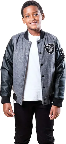 Vista 19 de Ultra Game NFL - Chaqueta de béisbol clásica para niños