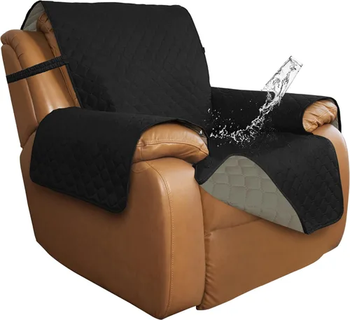 Vista 20 de ISSUNTEX Fundas de sofá de dos plazas con doble protección 100% impermeables para sala de estar, fundas para sofá de 2 cojines, protector de muebles