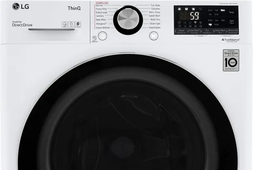 Vista 3 de LG WM3555HWA - Lavadora/secadora inteligente todo en uno de 24 pulgadas con capacidad de 2.3 pies cúbicos, habilitado para Wi-Fi, 14 ciclos